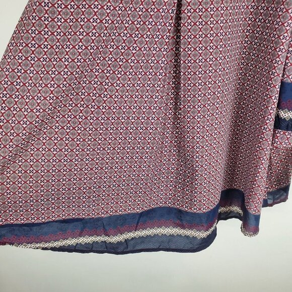 UMGEE Large Cold Shoulder Boho Blouse 3/4 Tie sleeves Flowy Lightweight - Picture 8 of 8